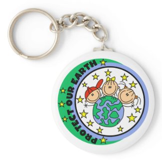 Protect Our Earth Tshirts and Gifts keychain