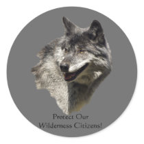 Protect Our Wolves! Stickers by HANDPRINTS Protect Our Wolves! Stickers