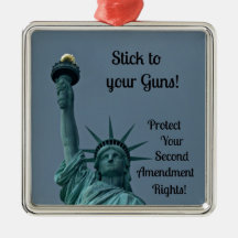 Protect Second Amendment Rights... Christmas Tree Ornament
