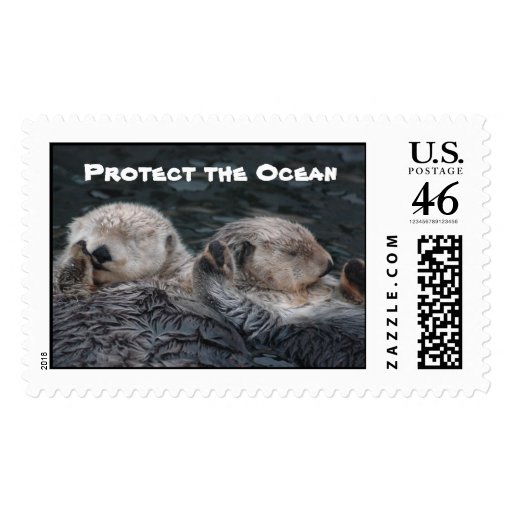 Protect the Ocean Otter Stamps