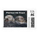 Protect the Ocean Otter Stamps by OrcaWatcher Protect the Ocean Otter Stamps