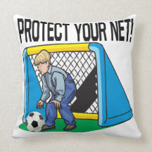 Protect Your Net Throw Pillow