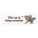 Protected_ Bumper Sticker bumper stickers