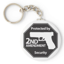 Protected by 2nd Amendment Keychain