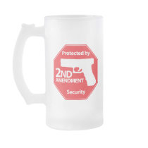 Protected by 2nd Amendment - Red Mugs