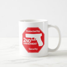 Protected by 2nd Amendment - Red Mug