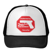 Protected by 2nd Amendment - Red Trucker Hats