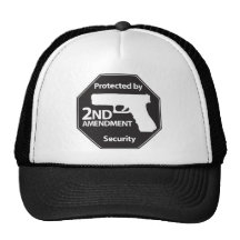 Protected by 2nd Amendment Trucker Hats