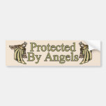 Protected By Angels Bumper Stickers