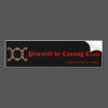 "Protected by Cunning Craft" bumper sticker.