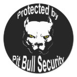 Protected by Pit Bull Security Stickers