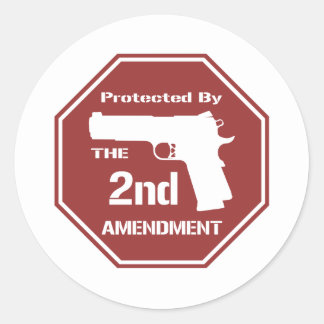 Protected By The Second Amendment Stickers | Zazzle