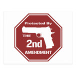 Protected By The Second Amendment (Red).png Post Cards