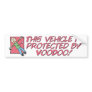 Protected By Voodoo Bumper Sticker