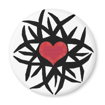 Protected Heart magnet by marcya7 Protected Heart magnet