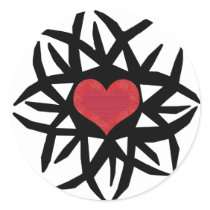 Protected Heart stickers by marcya7 Protected Heart stickers