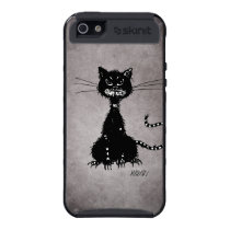 Protective Grunge Ragged Evil Black Cat skinit case