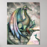 Protector Fairy Dragon Poster by Molly Harrison
