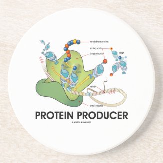 Protein Producer (mRNA tRNA Protein Synthesis) Coasters