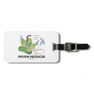 Protein Producer (mRNA tRNA Protein Synthesis) Tag For Bags