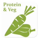 Protein & Veg day sticker sticker