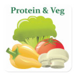 Protein & Veg day sticker