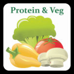 Protein & Veg day sticker