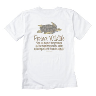 Proteja las tortugas de mar playera zazzle HEART
