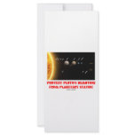 Protest Pluto's Demotion From Planetary Status! Custom Rack Card