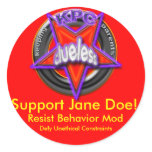 Protest Sticker Template