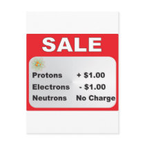 protons electrons neutrons sale postcard