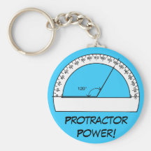 Protractor Power Key Chains