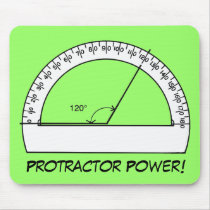 Protractor Power Mouse Pad