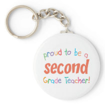 Proud 2nd Grade Teacher keychains