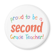 Proud 2nd Grade Teacher magnets