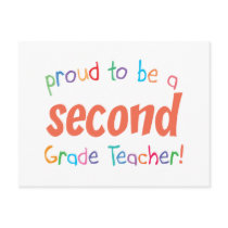 Proud 2nd Grade Teacher postcards
