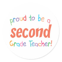 Proud 2nd Grade Teacher stickers