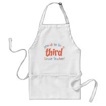 Proud 3rd Grade Teacher aprons