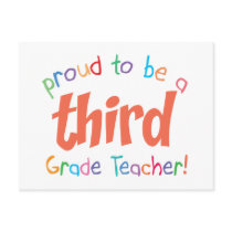 Proud 3rd Grade Teacher postcards
