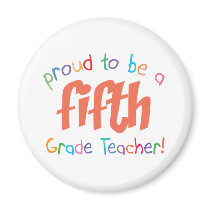 Proud 5th Grade Teacher magnets