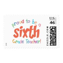 Proud 6th Grade Teacher stamps