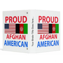 Proud Afghan American 3 Ring Binders
