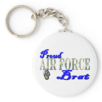 Proud Air Force Brat Keychains