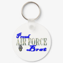 Proud Air Force Brat keychains