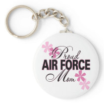 Proud Air Force Mom Keychains