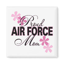 Proud Air Force Mom Refrigerator Magnet