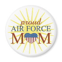 Proud Air Force Mom magnets