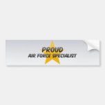 Proud Air Force Specialist Bumper Stickers
