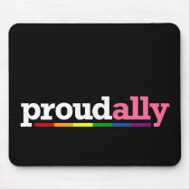 Proud Ally Black Mousepad