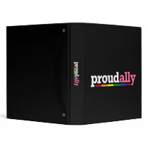 Proud Ally Dark Avery Binder